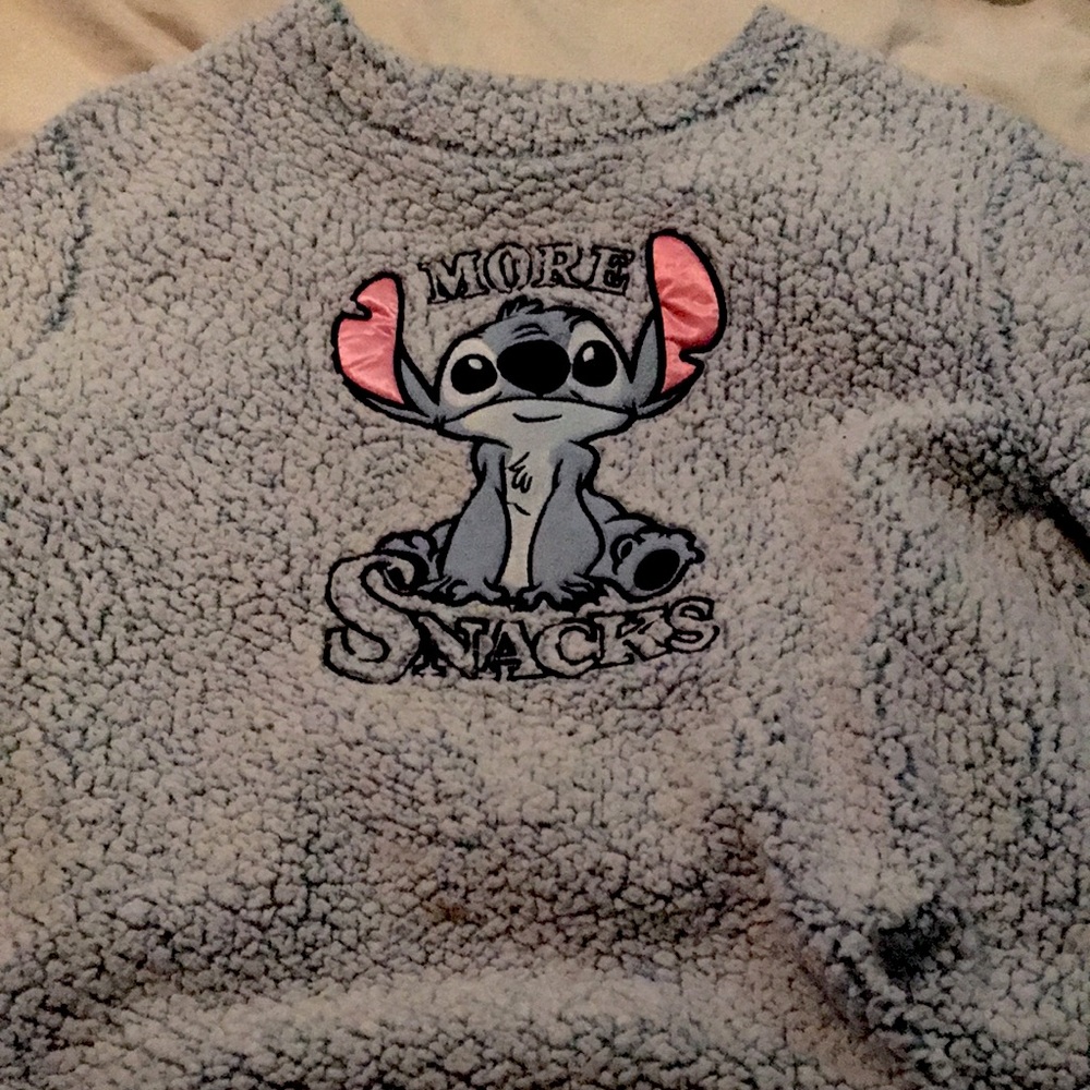 blue Stitch sweater:) very soft and comfortable